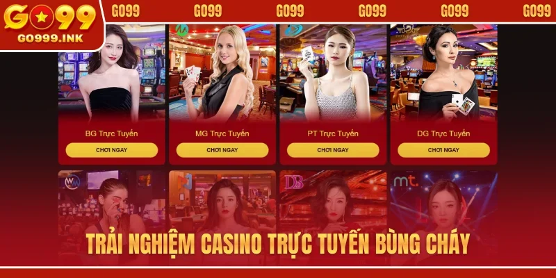 Casino Trực Tuyến - GO8 Mở Ra Thiên Đường Cá Cược Đẳng Cấp 1 Trải nghiệm casino trực tuyến bùng cháy