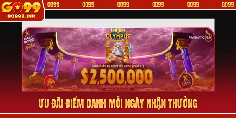 Đăng Nhập GO8 - Khám Phá Thế Giới Giải Trí Mỗi Ngày 3 Ưu đãi điểm danh mỗi ngày nhận thưởng
